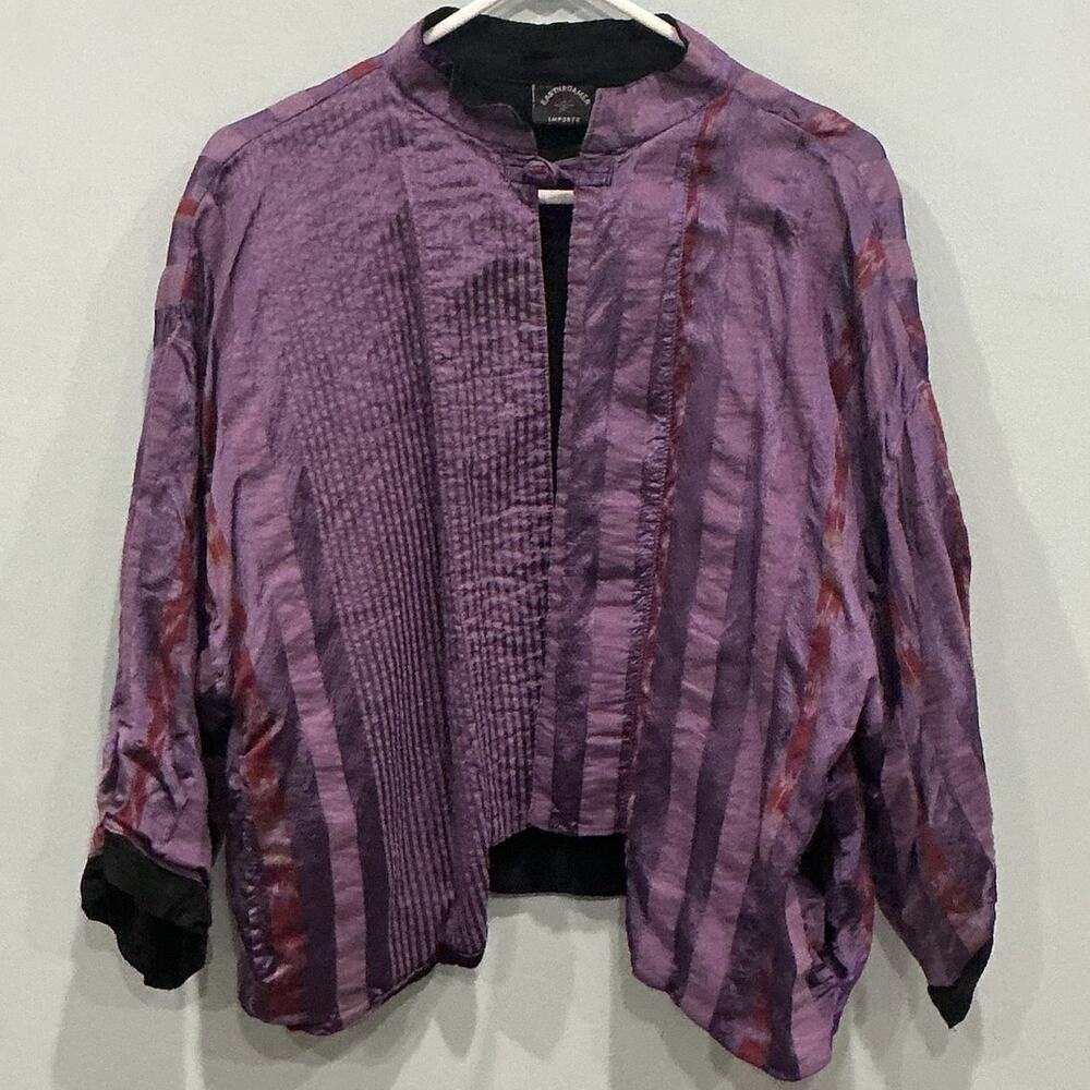 Earth Roamer Imports Womens Jacket One Size Hippie‎ Lagenlook Indie Festival OS
